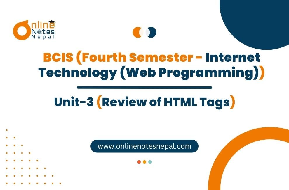 Review of HTML Tags Photo